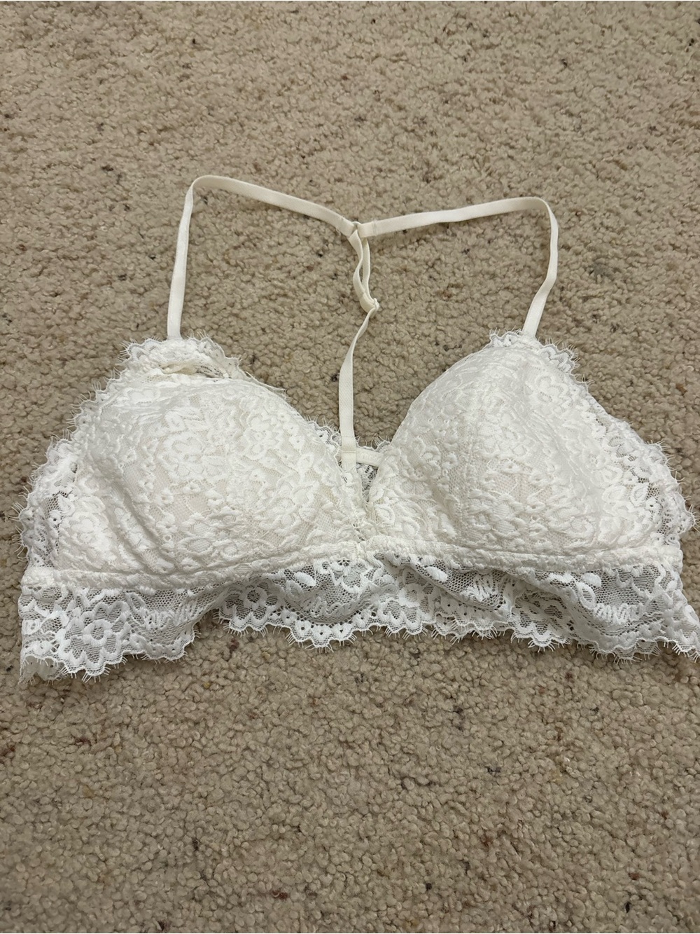 Aerie Like New White Lace Bralette